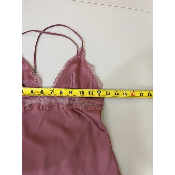 Y2K Fairy Coquette Dainty Satin Babydoll Cami Slip Top XS Cottage Romance Ballet - Picture 9 of 11